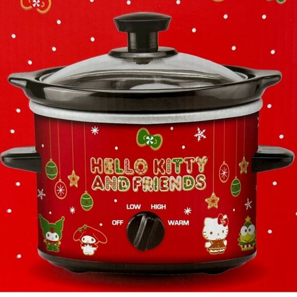 HELLO KITTY AND FRIENDS SLOW COOKER 2 QUART RED POT RARE HAWAII KITTY LOVERS - Picture 5 of 6